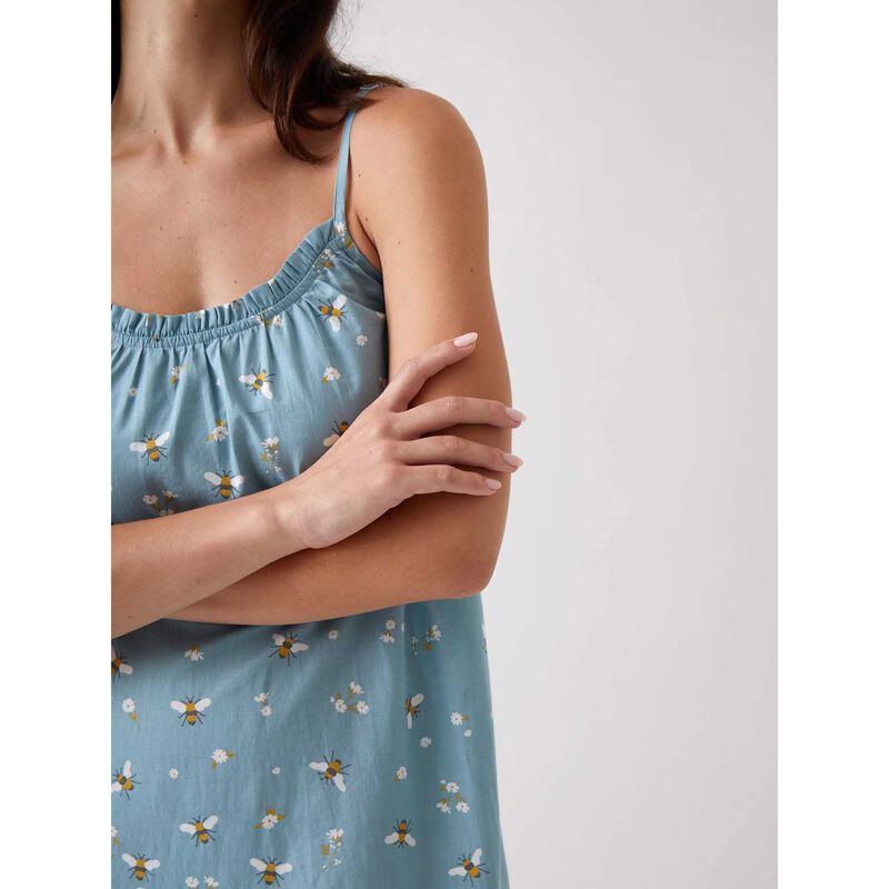 Wallace Cotton Honey Strappy Frill Nightie image number 2